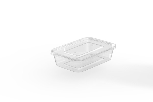 Rectangular Microwave PP Container 500 cc