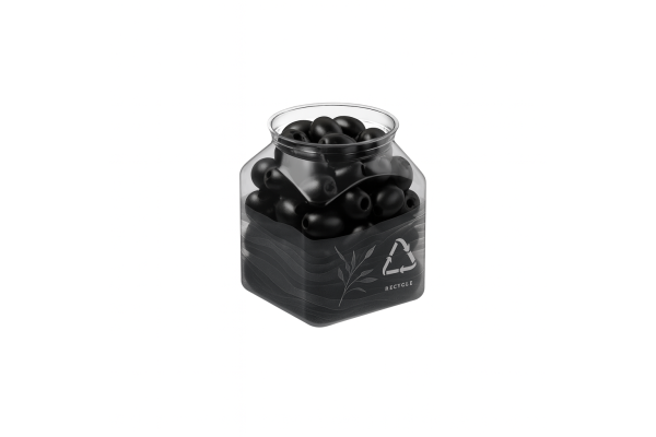 Crystal Can Square Pet Jar 500 cc