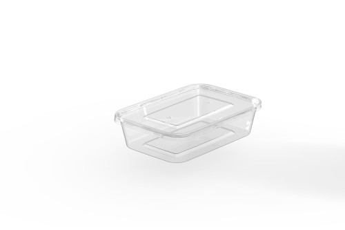 Récipient rectangulaire en PP pour micro-ondes 500 cc
