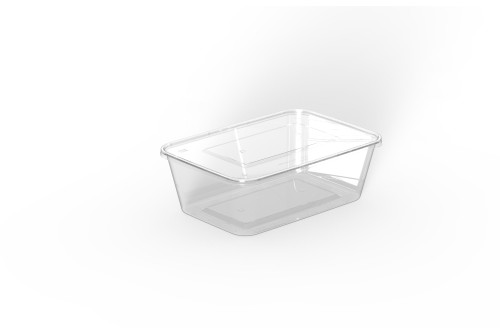 Récipient rectangulaire en PP pour micro-ondes 750 cc