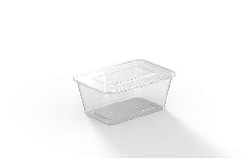 Récipient rectangulaire en PP pour micro-ondes 1000 cc