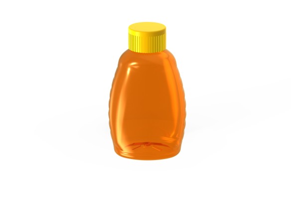 DIAMETER 38 MM.520 CC. PET HONEY BOTTLE